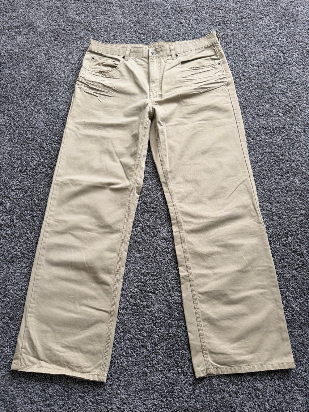 Merona Khaki Straight Leg Pants Men’s 34x30 NWOT Beige Casual Cotton Chinos